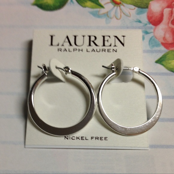 Lauren Ralph Lauren Jewelry - Lauren Ralph Lauren Silver Tone Hoop Earrings